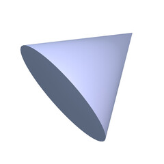 cone geometric 3d icon
