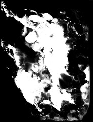 Grunge Black And White Painting Overlay 23. Great as an overlay and as a background for psychedelic and surreal images.
