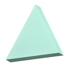 triangular geometric 3d icon