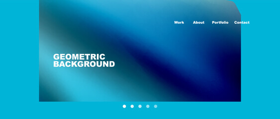 Abstract geometric landing page. Creative background for wallpaper, banner, background or web