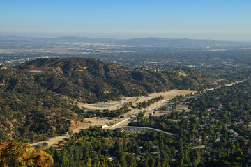San Gabriel Valley from Arcadia, Los Angeles County