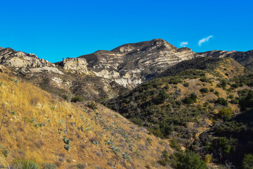 Fototapeta na wymiar Rock Formations at Hurricane Deck, San Rafael Wilderness, Los Padres National Forest