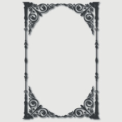 Frame, in the style of an ornament, Vector illustration eps 10, Art.