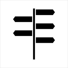 Obraz premium Outline direction icon illustration isolated vector sign symbol