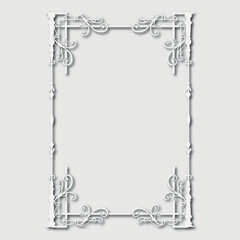 Frame, in the style of an ornament, Vector illustration eps 10, Art.