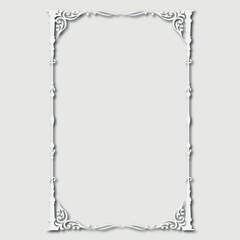 Frame, in the style of an ornament, Vector illustration eps 10, Art.