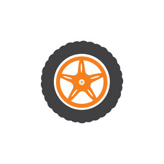 Tire icon or tire shop vector logo design.