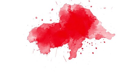 Red Ink brush stroke transition. Ink splash. Abstract ink brush blot, splat, fluid art, overlay, alpha matte composition, spreading brush stroke. slow motion ink transition splatter spreading effect. - Powered by Adobe