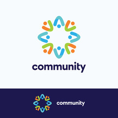 Obraz premium community logo