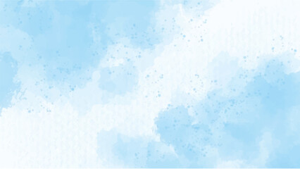Blue watercolor background for your design, watercolor background concept, vector.