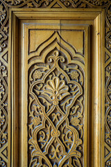 Ancient Oriental Architecture Details in Traditional Uzbek Style in the Shah-i-Zinda Ensemble