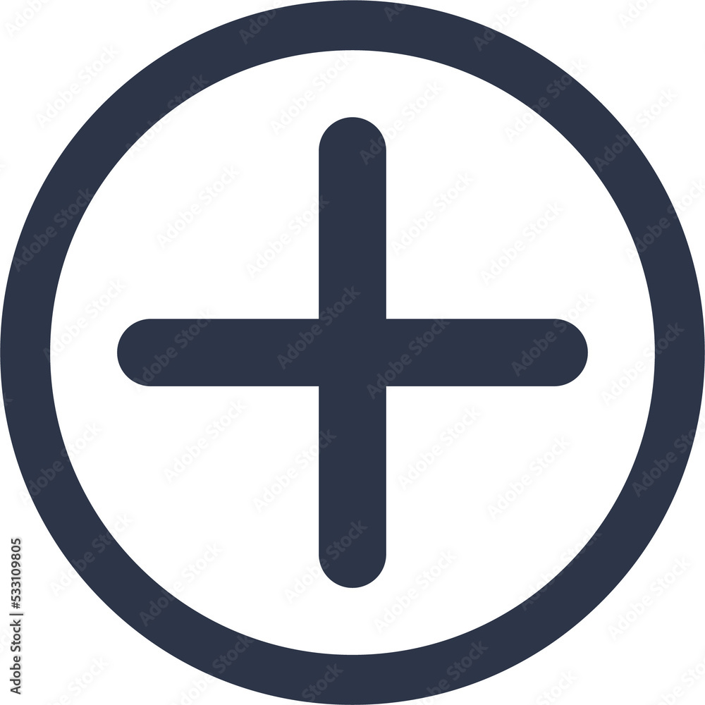 Aufkleber add more icon best for mobile application interface. plus sign illustration.