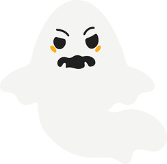 Bubbly Ghost Hand Drawn Halloween Illustration