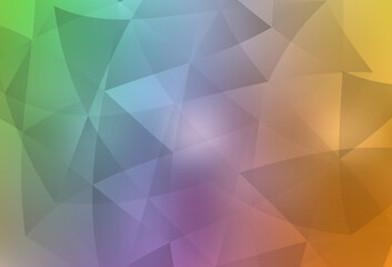 Light Multicolor vector polygon abstract layout.
