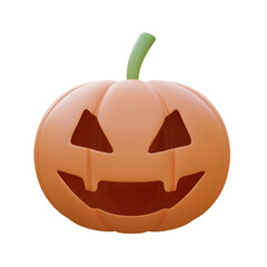 Pumpkin of Halloween Day isolated white background,3d rendering