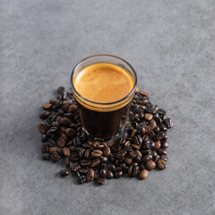 Coffee beans on background 