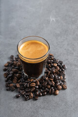 Coffee beans on background 