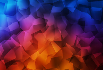 Obraz premium Light Blue, Red vector abstract polygonal background.