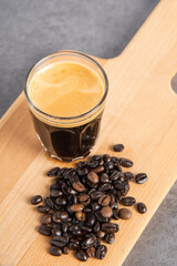 Coffee beans on background 