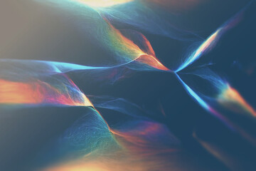 Holographic fire waves abstract background for social media, textile print, graphic design