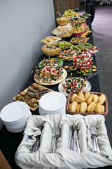 catering buffet at the event