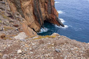 Madeira. Ponta de Sao Lourenco (São Lourenço) Natural Landscape of Madeira Island. Popular Tourist Trekking Destination. Portugal. Europe.