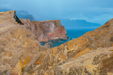 Madeira. Ponta de Sao Lourenco (São Lourenço) Natural Landscape of Madeira Island. Popular Tourist Trekking Destination. Portugal. Europe.