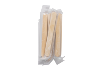 Wooden disposable food utensils