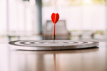 Bullseye is a target of business , The concept of starting a new business that goes better , Target marketing and business success.