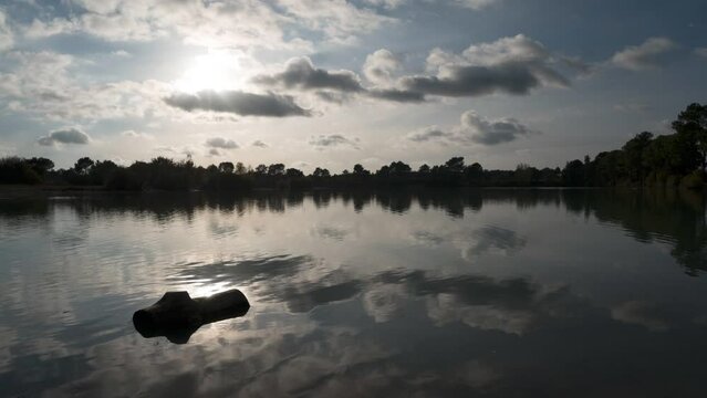 Clouds in automn france timelapse Lac bleu