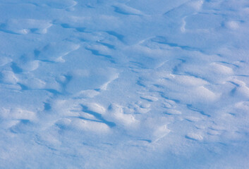 Snow in winter as background.
