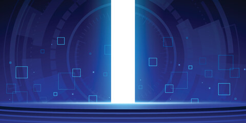 Abstract hi tech. Abstract digital background with technology. Vector abstract technology.	