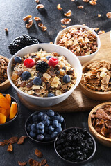 Breakfast cereal products and fresh fruits