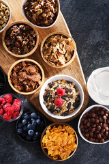 Breakfast cereal products and fresh fruits