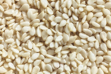 Close up picture of sesame seeds.
