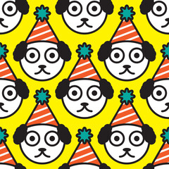 Seamless pattern of cartoon character  design.