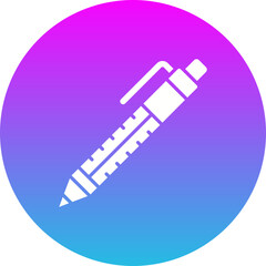 Ballpoint Gradient Circle Glyph Inverted Icon