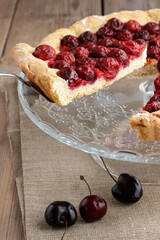 A piece of cherry pie.