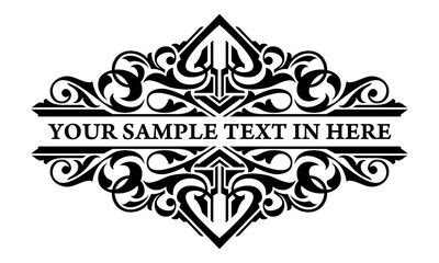  vektor logo template and fleur de lys calligraphy designs