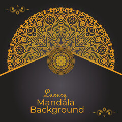 Luxury mandala design background template