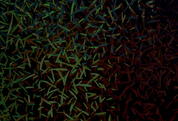 Dark Green vector background with straight lines.