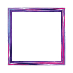 Bright square colorful multicolored grunge geometric window. Artistic border, artistic brush design. Textured colored frame for photos, holidays and art projects. vector eps - 533130445