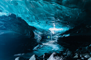 Ice Cave In the Vatnajökull Glacier (Iceland)