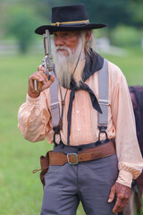 Fototapeta premium cowboy with a gun