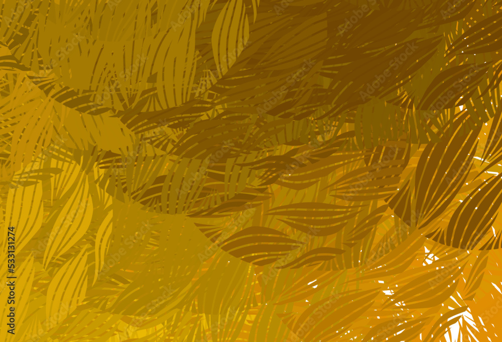 Aufkleber light red, yellow vector pattern with random forms.