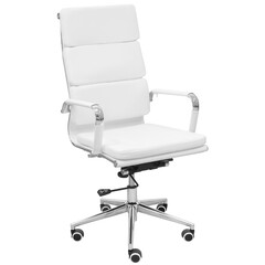 White office chair. Isolated from the background
