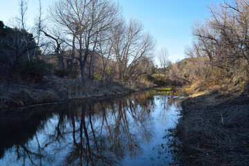 Obraz premium Sespe River, Los Padres National Forest