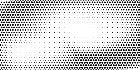 Halftone monochrome pattern with dots. Minimalism, vector. Background for posters, websites, business cards, postcards, interior design.