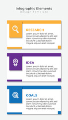 Vector Graphic of Infographic Element Design Templates with Icons and 3 Options