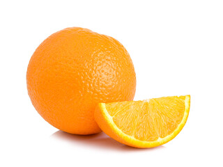 Orange fruit isolated on white background